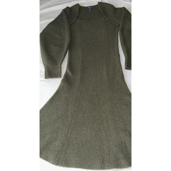 Green Long Sleeve Maxi Sweater Dress In Women’s Medium - Picture 14 of 16